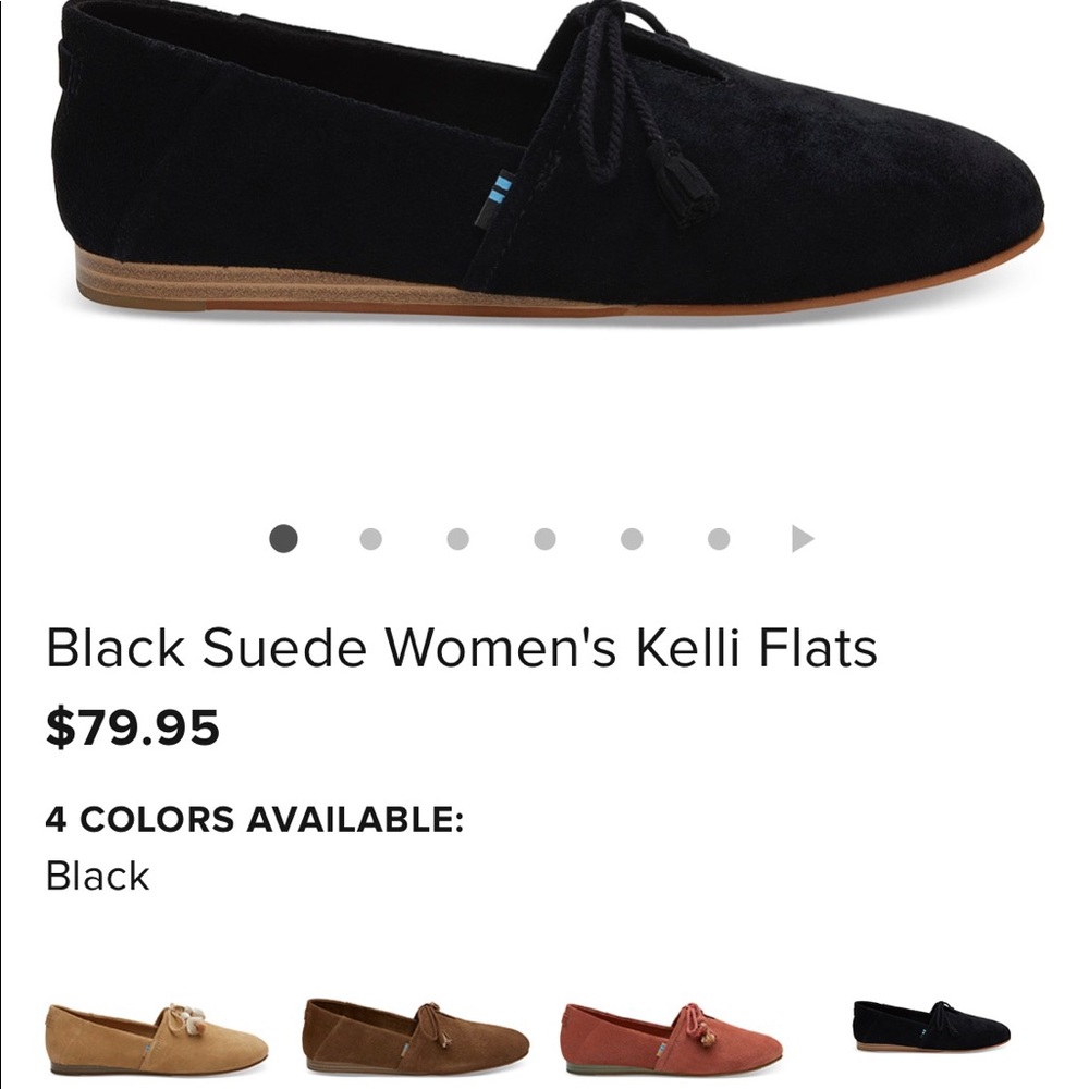 Black suede Kelli flats